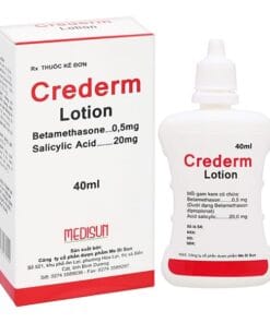 Crederm Lotion 40ml MEDISUN điều trị vảy nến khô, chàm, viêm da cơ địa