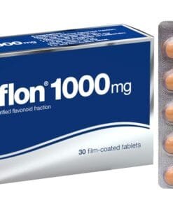 DAFLON 1000mg Servier (Pháp) H30v điều trị trĩ cấp, suy giãn tĩnh mạch