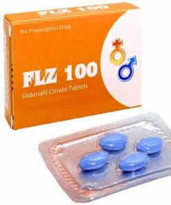 FLZ 100 (Sildenafil 100mg) hộp 1 vỉ x 4 viên điều trị rối loạn cương dương
