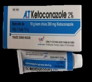 Kem bôi nấm da AT Ketoconazole 2% An Thiên điều trị nấm da, lang ben, hắc lào 5 AT Ketoconazole 2% An Thiên là thuốc gì? công dụng gì? mua ở đâu? |thuoctotgiasi.shop