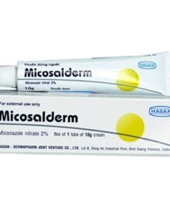Micosalderm 2% Cream Hasan (Miconazol nitrat 2%) điều trị nấm da hiệu quả(10g)