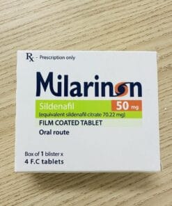 Milarinon Sildenafil 50mg hộp 1 vỉ x 4 viên