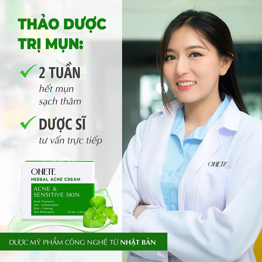 ONETE Detox Deep Cleansing Gel SỮA RỬA MẶT THẢO DƯỢC ĐIỀU TRỊ DA MỤN HIỆU QUẢ 12 kem trị mụn onete có tốt không myphamhera.com