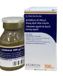 Thuốc Kedrialb 200 g/l KEDRION- Dung dịch tiêm truyền Albumin
