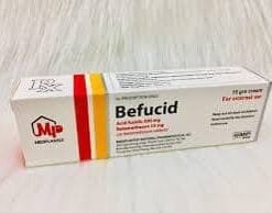 Kem bôi da Befucid Mediplantex điều trị viêm da nhiễm khuẩn, viêm da cơ địa, chàm (15g) thay thế Fucicort LEO