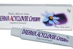 Daehwa Acyclovir Cream Hàn Quốc (màu tím) điều trị herpes, thủy đậu, sau phun xăm