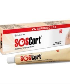 Kem bôi SOSCORT Cream (Clobetasol propionat 0,05%)- điều trị vảy nến, chàm, viêm da cơ địa mãn tính