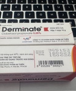 DERMINATE Cream (Clobetasol propionat 0,05%) 10g điều trị vảy nến, viêm da cơ địa, chàm hiệu quả