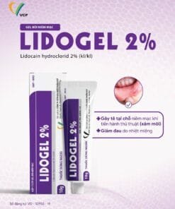 Lidogel 2% VCP (Lidocain hydroclorid 2%.) gây tê, giảm đau niêm mạc miệng hiệu quả