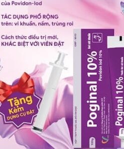 Poginal 10% (Povidon iod 10%) điều trị viêm nhiễm âm đạo, nhiễm nấm phụ khoa