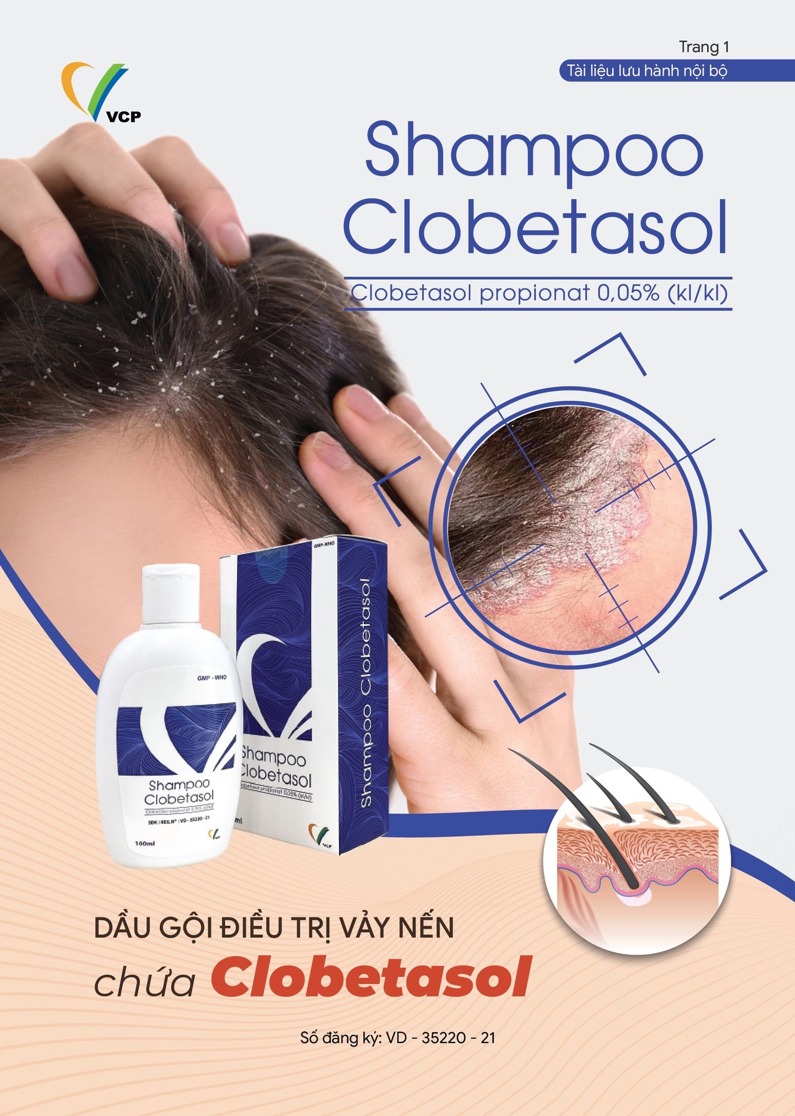 Shampoo Clobetasol 0,5mg VCP Shampoo Clobetasol 0,5mg VCP