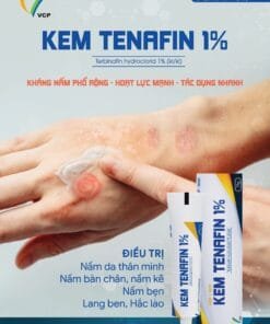 Tenafin 1% Cream 15g VCP điều trị nấm bàn chân, nấm bẹn, lác đồng tiền, lang ben