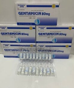 Dung dịch tiêm Gentamycin 80mg Hải Dương hộp 10 ống x 2ml