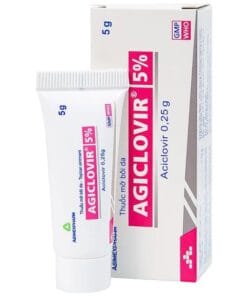 Kem bôi da AGICLOVIR 5% tuýp 5g điều trị zona, thủy đậu