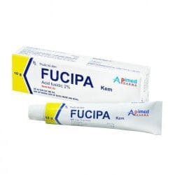 Kem bôi Fucipa cream (Acid Fusidic 2%) tuýp 10g Apimed- bôi viêm nang lông, nhiễm trùng da