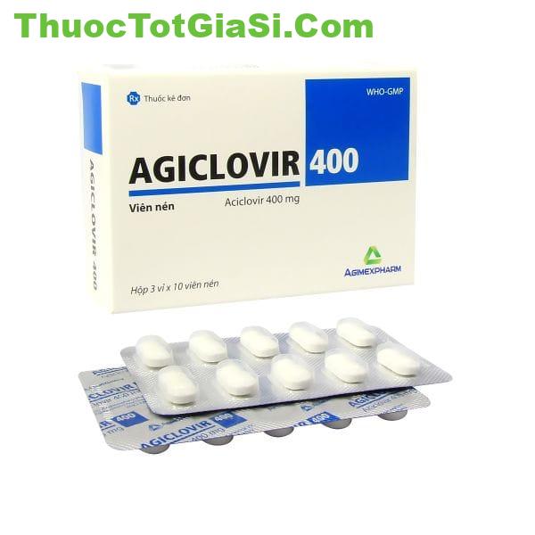 Thuốc AGICLOVIR 400 (Aciclovir 400mg) điều trị bệnh zona, bênh thủy đậu (hộp 30 viên) 3 Thuốc AGICLOVIR 400 (Aciclovir 400mg) | thuoctotgiasi.shop