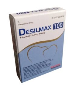 Thuốc Desilmax 100 (Sildenafil 100mg) điều trị rối loạn cương dương, yếu sinh lý ở nam giới H/4v