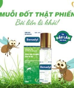 Dầu lăn Benadyl VCP 10ml lăn muỗi đốt, côn trùng cắn