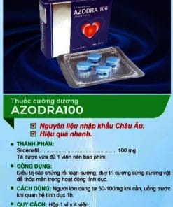 Thuốc Azodra 100 hỗ trợ sinh lý nam, giúp cường dương, kích thích dương vật