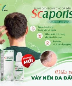 Thuốc SCAPORIS - GIẢI PHÁP HIỆU QUẢ TRONG ĐIỀU TRỊ VẨY NẾN DA ĐẦU