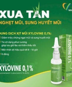 Thuốc Xylovine 0.1% 10ml VCP điều trị viêm mũi, nghẹt mũi, dị ứng mũi