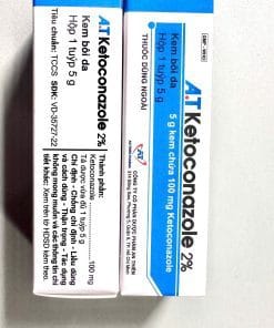 Kem bôi nấm da AT Ketoconazole 2% An Thiên điều trị nấm da, lang ben, hắc lào 4 a.t Ketoconazole 2