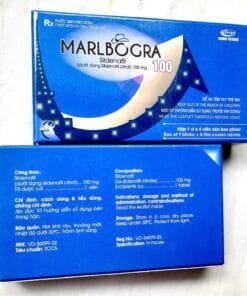 Thuốc Marlbogra 100 (Sildenafil 100mg) France Vietnam h/4v điều trị liệt dương, yếu sinh lý 2 Marlbogra100 e1736042792994