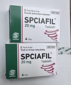 Thuốc Spciafil 20 (Tadalafil 20mg) điều trị liệt dương, rối loạn cương dương, yếu sinh lý