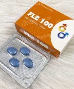 FLZ 100 (Sildenafil 100mg) điều trị rối loạn cương dương hộp 1 vỉ x 4 viên
