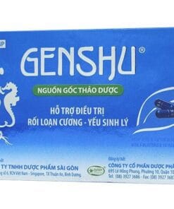 Thuốc GenShu H/30v nguồn gốc thảo dược-điều trị yếu sinh lý, xuất tinh sớm, rối loạn cương dương