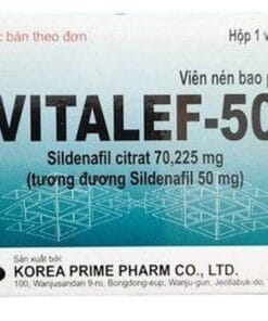 Thuốc Vitalef 50 Korea (Sildenafil 50mg) điều trị liệt dương, rối loạn cương dương