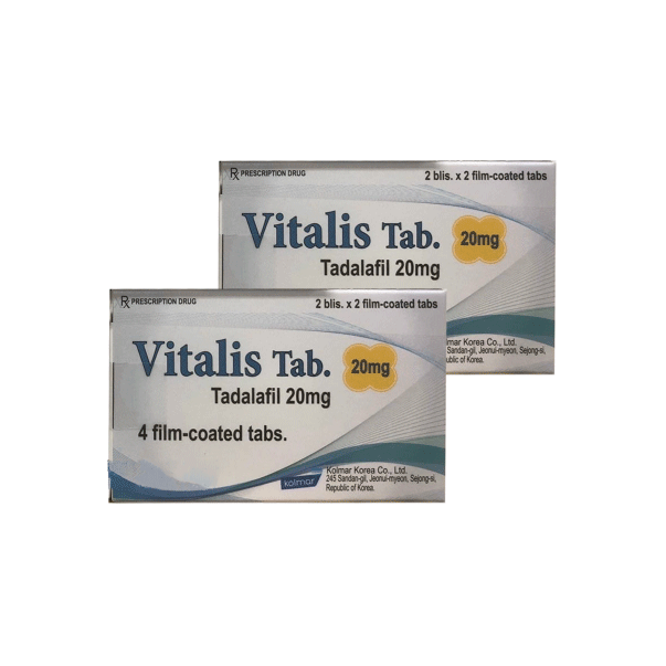 Thuốc Vitalis Tab 20mg (Tadalafil 20mg) h/4v điều trị rối loạn cương dương 2 thuoc vitalis tab 20mg 3021 1