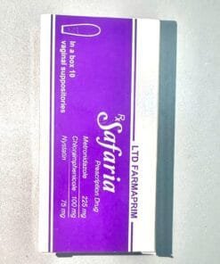 Viên đặt Safaria h/10v điều trị viêm nhiễm phụ khoa, viêm ngứa, khí hư, âm đạo có mùi