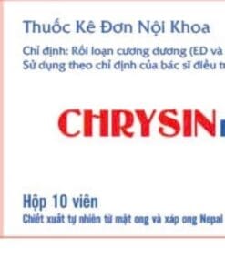 Thuốc Chrysin Plus 20mg điều trị rối loạn cương dương (ED và Pe)