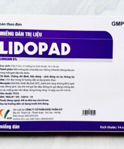 Miếng dán trị liệu LIDOPAD (Lidocain 5%) VCP giảm đau ung thư, zona thần kinh