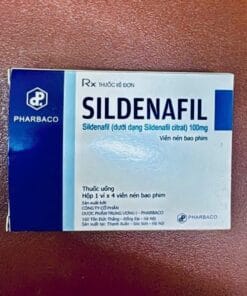 Thuốc Sildenafil 100mg Pharbaco điều trị rối loạn cương dương, yếu sinh lý nam