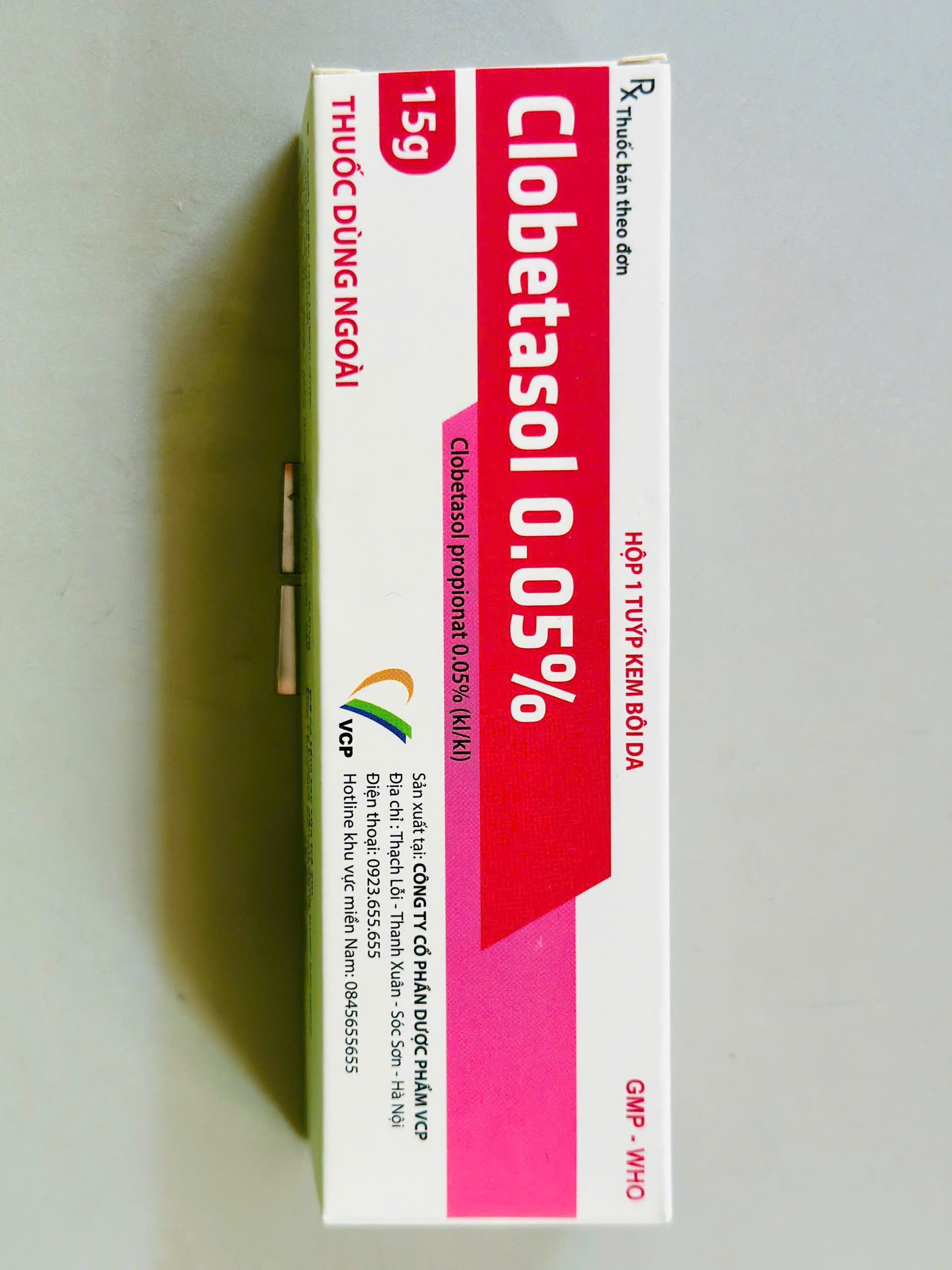 Thuốc Clobetasol 0.05% VCP tuýp 15g điều trị vảy nến, chàm, viêm da cơ địa 5 Clobetasol 0.05% VCP 15g | thuoctotgiasi.shop