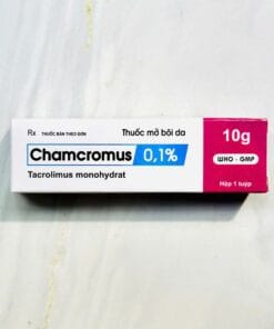 Thuốc Chamcromus 0,1% tuýp 10g điều trị viêm da cơ địa, chàm, dị ứng da, vảy nến