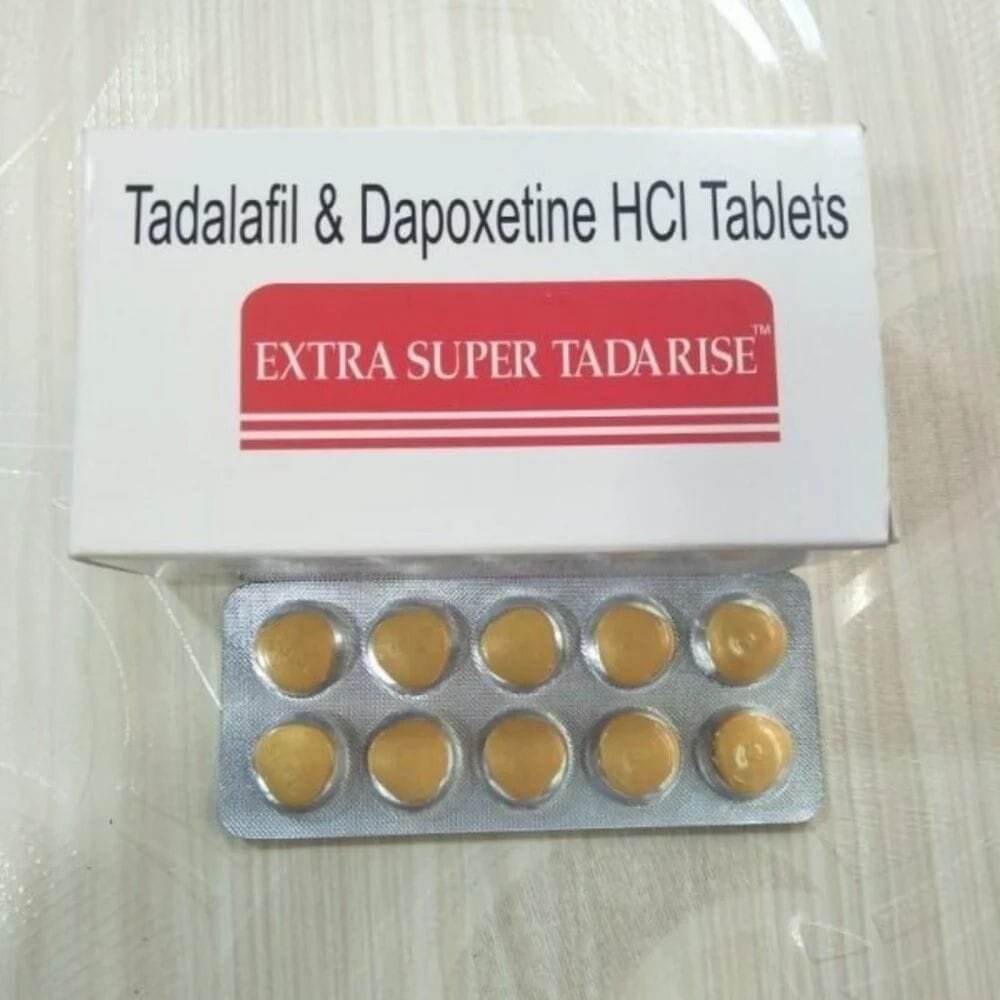 Thuốc EXTRA SUPER TADARISE (Tadalafil 40mg và Dapoxetine 60mg) h/100v điều trị rối loạn cương dương kèm xuất tinh sớm 5 Thuốc EXTRA SUPER TADARISE | THUOCTOTGIASI.COM