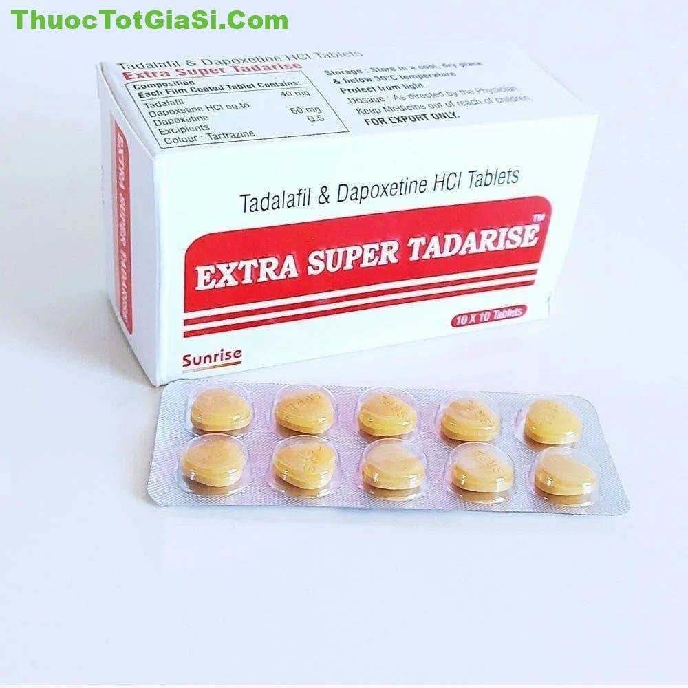 Thuốc EXTRA SUPER TADARISE (Tadalafil 40mg và Dapoxetine 60mg) h/100v điều trị rối loạn cương dương kèm xuất tinh sớm 4 Thuốc EXTRA SUPER TADARISE là thuốc gì? | THUOCTOTGIASI.COM
