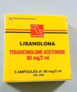 Thuốc tiêm Lisanolona 80mg/2ml điều trị dị ứng, sẹo lồi, viêm khớp (giá sỉ)