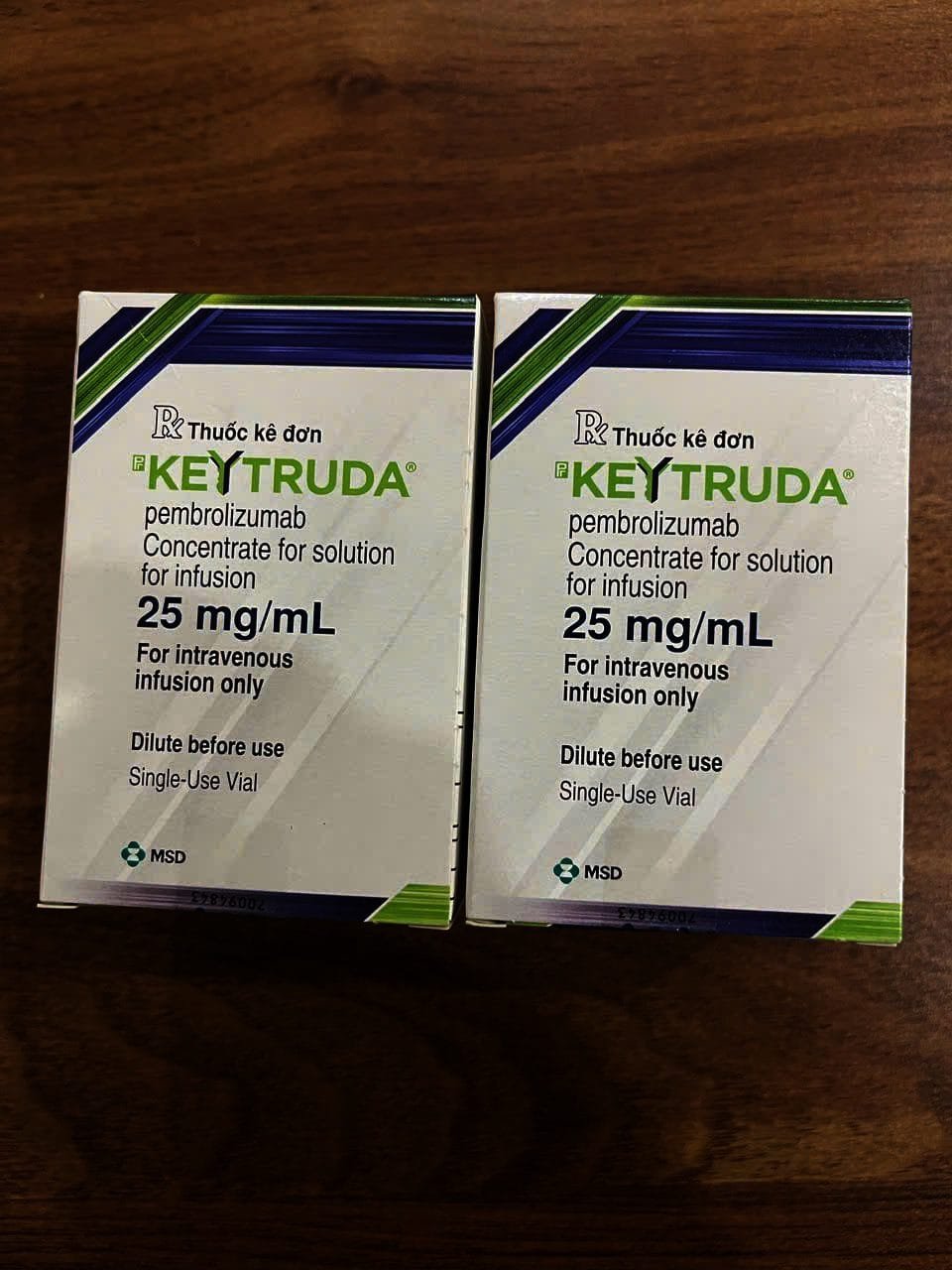 Thuốc Keytruda MSD 25mg/mL (PEMBROLIZUMAB) điều trị ung thư 8 thuốc Keytruda | thuoctotgiasi.shop