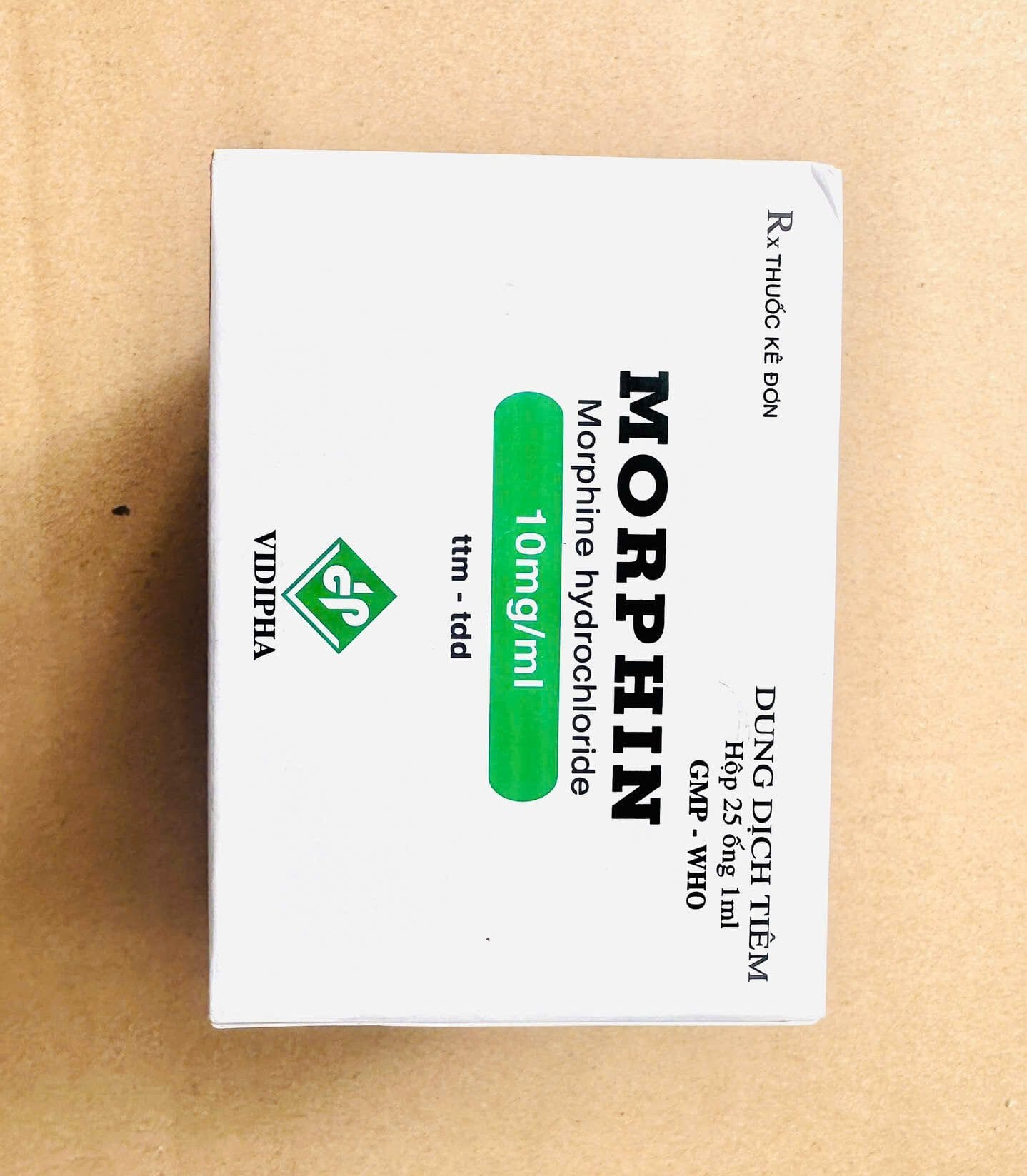 Thuốc Morphin 10mg/ml VIDIPHA giảm đau mạnh 5 Thuốc giảm đau Morphin 10mg/ml | thuoctotgiasi.shop