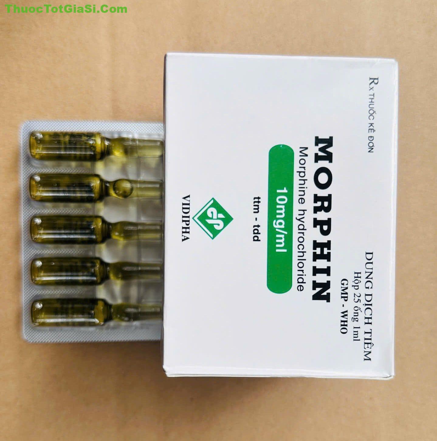 Thuốc Morphin 10mg/ml VIDIPHA giảm đau mạnh 3 Morphin 10mg/ml VIDIPHA | thuoctotgiasi.shop