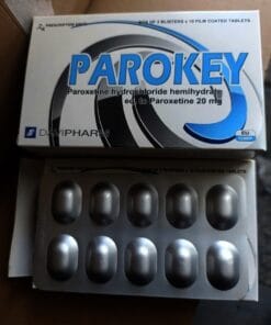 Thuốc PAROKEY (Paroxetin 20mg) DaviPharm điều trị trầm cảm, stress, lo âu, hoảng sợ (3 vỉ x 10 viên)