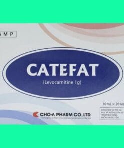 Thuốc Catefat 1g (Levocarnitine) Hộp 20 ống x 10ml