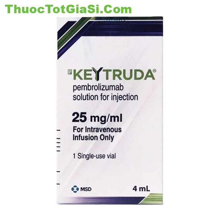 Thuốc Keytruda MSD 25mg/mL (PEMBROLIZUMAB) điều trị ung thư 6 Keytruda 25mg/ml MSD 4ml | thuoctotgiasi.shop