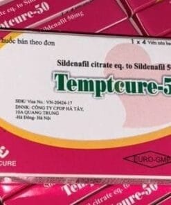 Thuốc TEMPTCURE 50 Gracure (Sildenafil 50mg) H/4v điều trị rối loạn cương dương