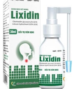 Thuốc Lixidin VCP 30ml giảm đau họng, viêm họng