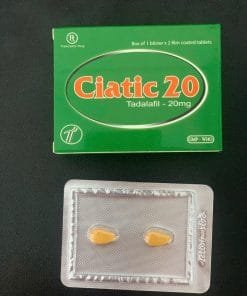 Thuốc Ciatic 20 (TADALAFIL 20MG) H/2v điều trị rối loạn cương dương nam giới 1 Ciatic 20